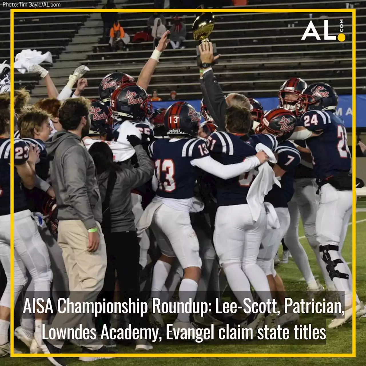 AISA Roundup: Lee-Scott, Patrician, Lowndes, Evangel claim state titles