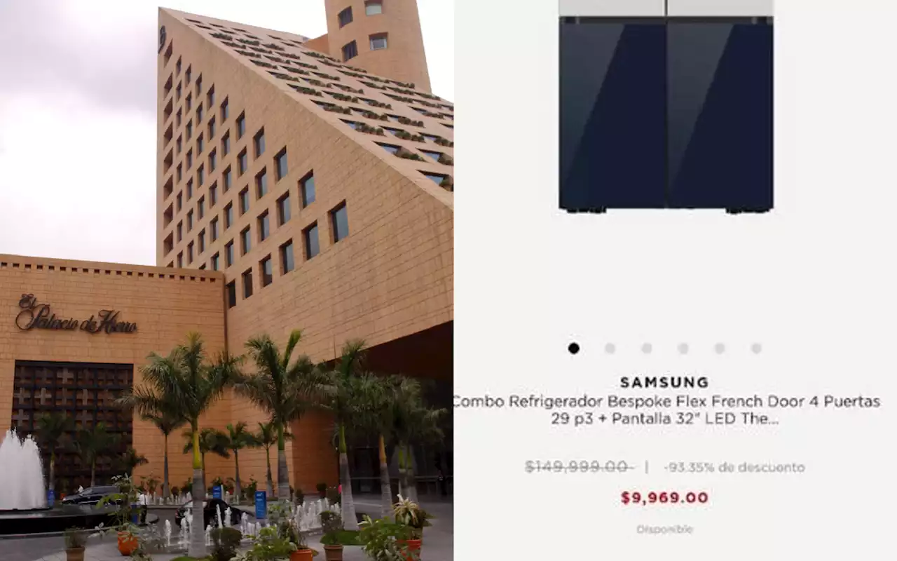 Palacio de Hierro oferta combo de refrigerador y TV y luego se arrepiente; Profeco ya investiga