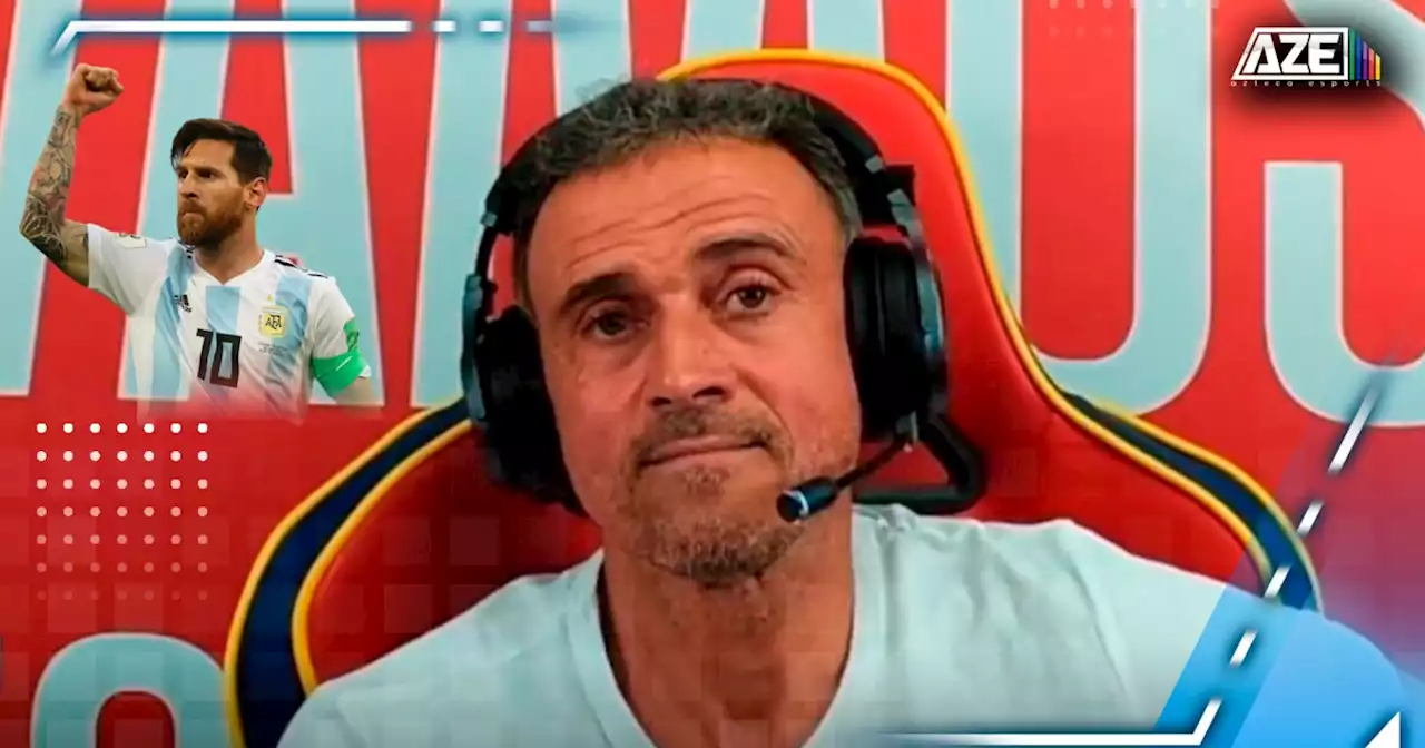 Luis Enrique revela su deseo de ver a Messi campeón en Twitch