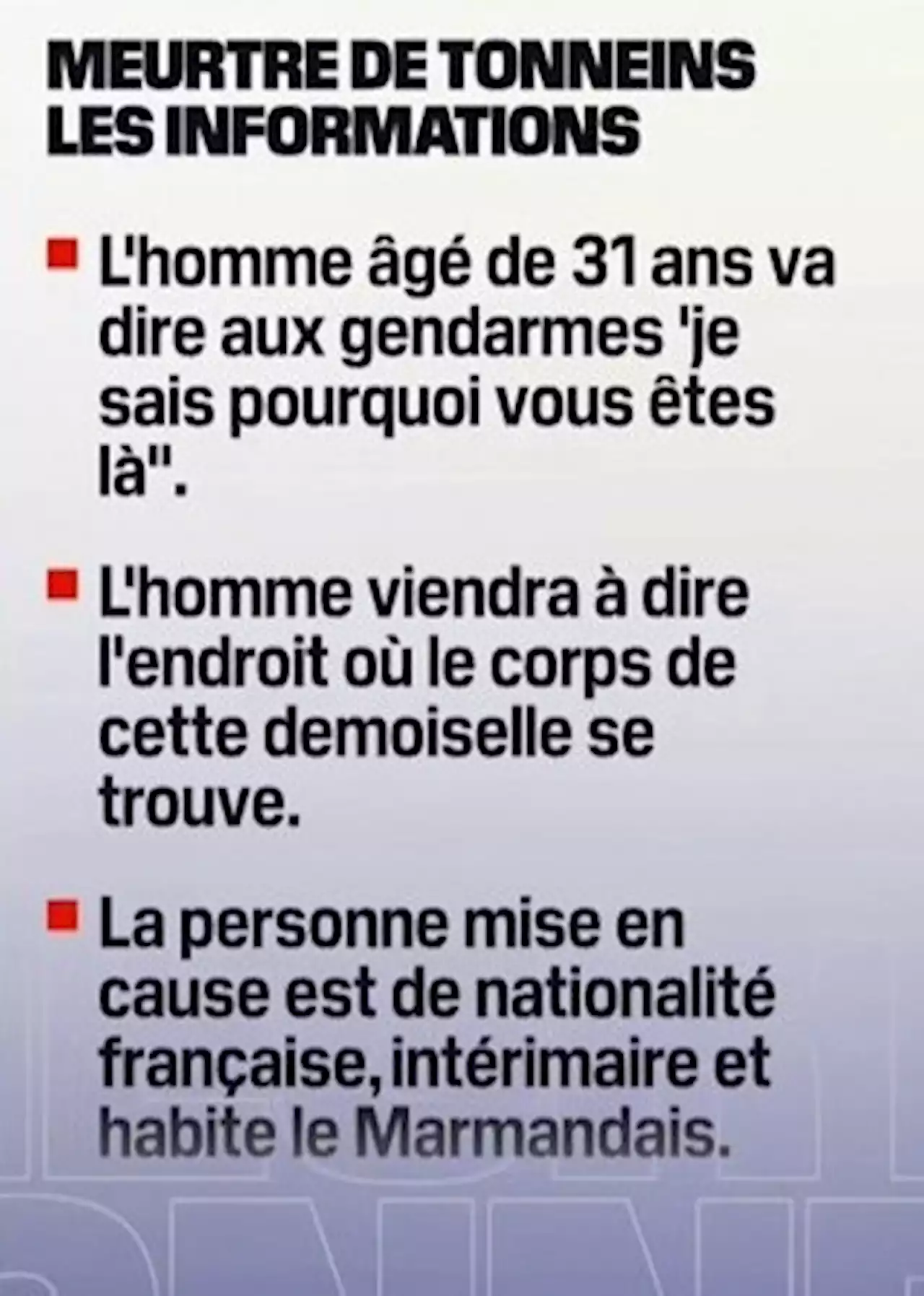 Mort d'une adolescente à Tonneins: l'homme déjà condamné pour agression sexuelle en 2006