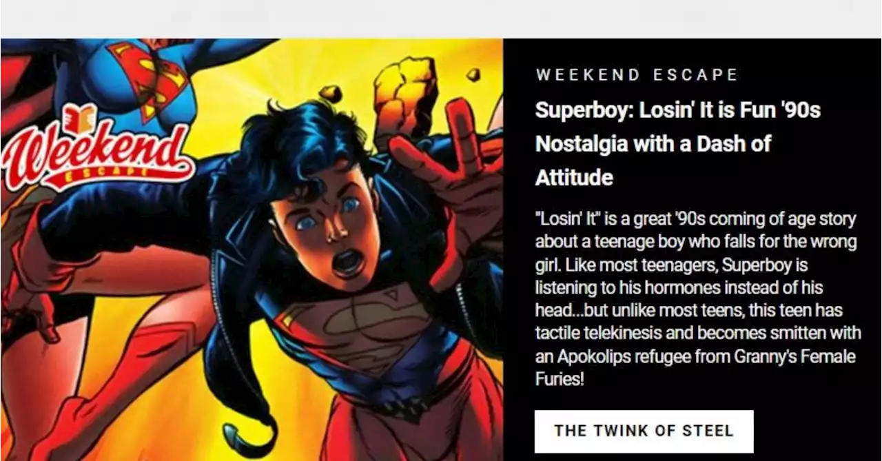 DC Comics Dubs Conner Kent, Superboy, 'The Twink Of Steel'