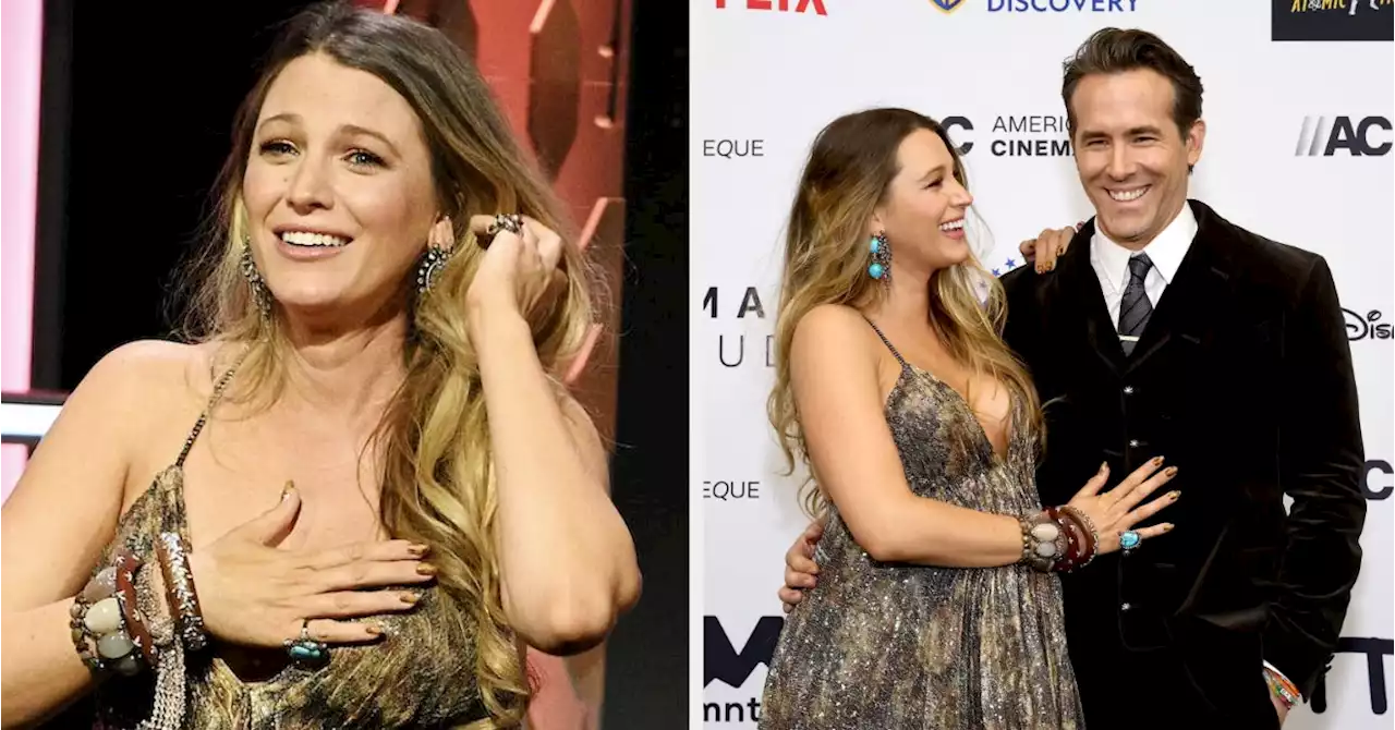 Blake Lively Gave A Moving Tribute To Ryan Reynolds And Their Daughters At An Awards Show