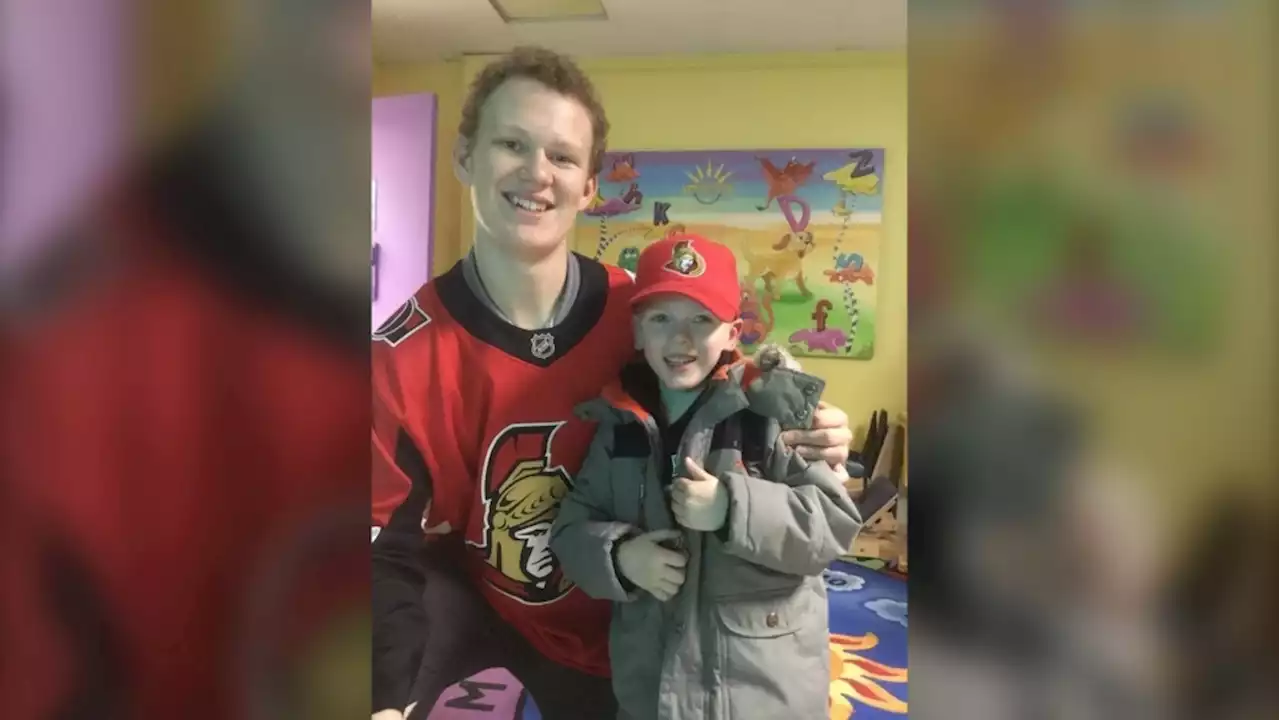 Arnprior, Ont. boy with rare disorder spends a day on the ice with Senators captain Brady Tkachuk