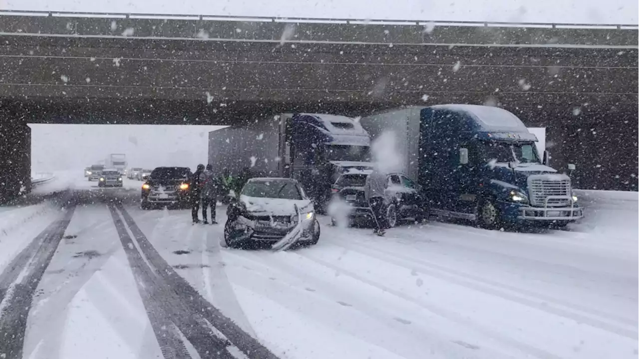 Highway 401 westbound closed in Prescott area due to collisions, weather: OPP