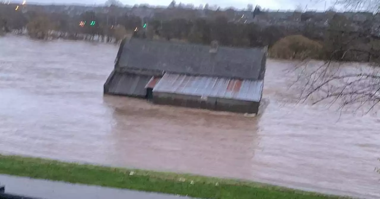 Flood-hit streets swept by Scots cops as extreme weather halts travel amid chaos