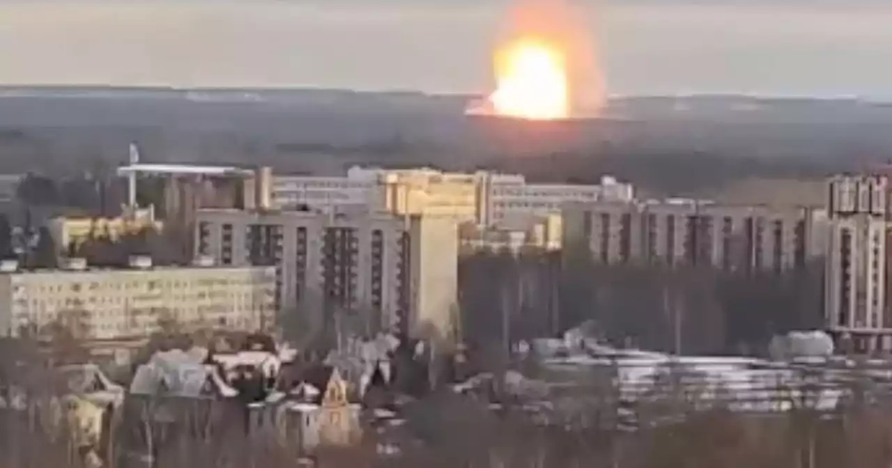 Giant fireball erupts in St Petersburg with 'huge' flames spotted after blast