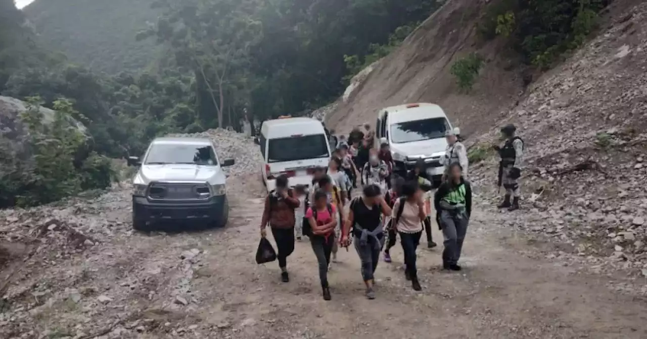 GN localiza a 368 migrantes en campamento en zona montañosa de Chiapas