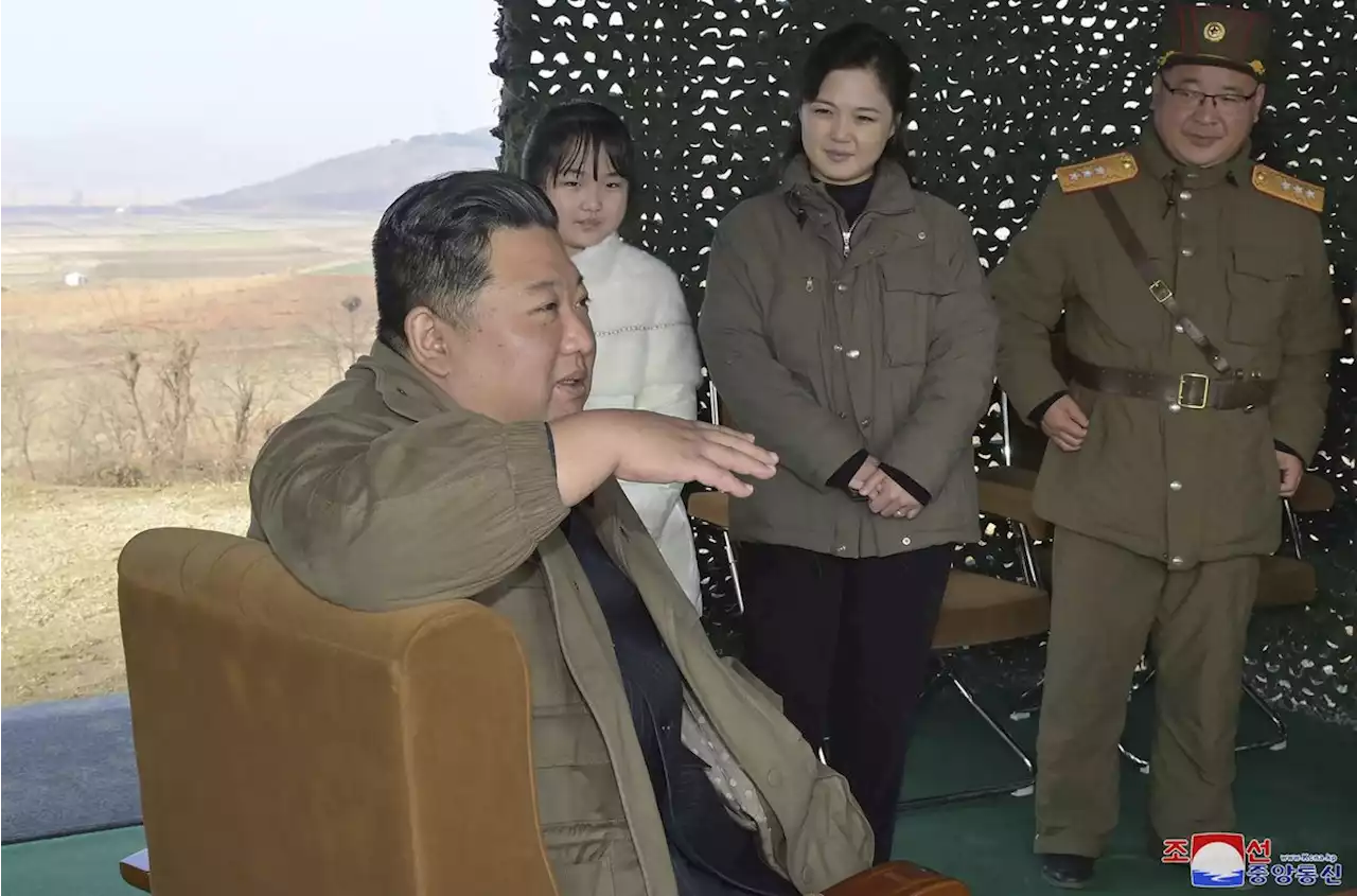 North Korea unveils Kim’s daughter at missile launch site