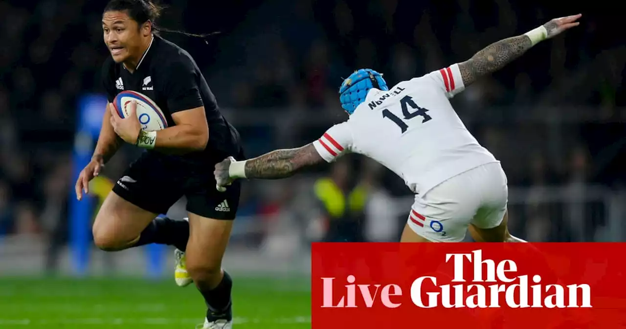 England v New Zealand: Autumn Nations Series rugby union – live