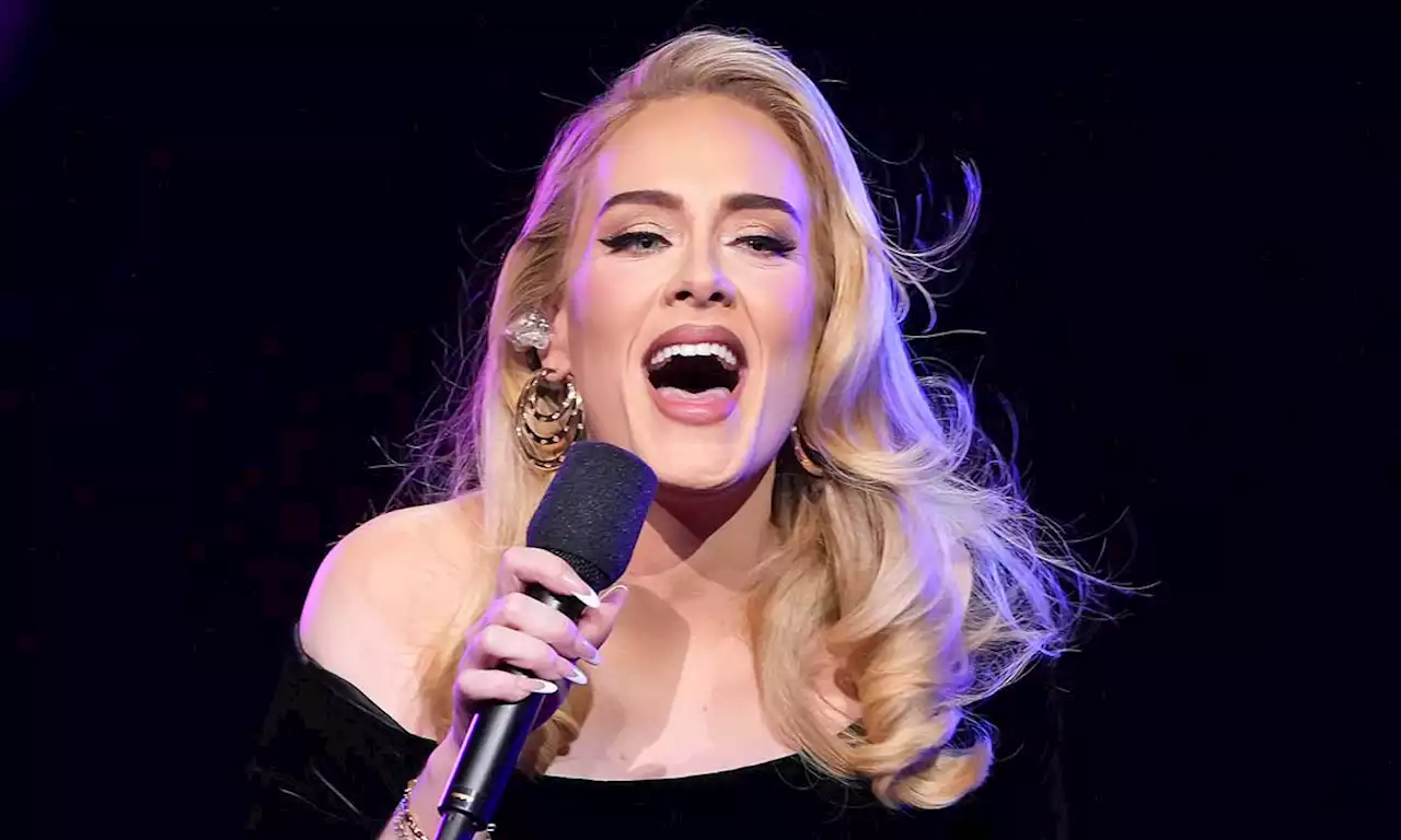 Adele stuns in sensual velvet gown on opening night of Las Vegas residency