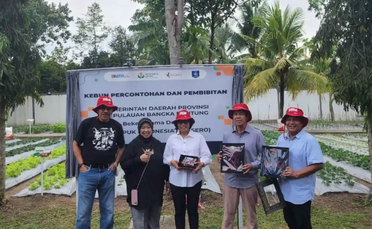 Pupuk Indonesia Serahkan Kebun Percontohan dan Pembibitan kepada Pemprov Babel