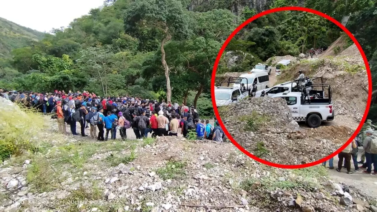 Rescatan a 368 migrantes abandonados en un campamento clandestino en Chiapas