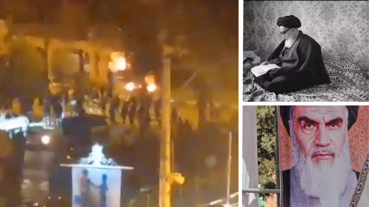 Iranian protesters 'burn house of former leader Ayatollah Khomeini'