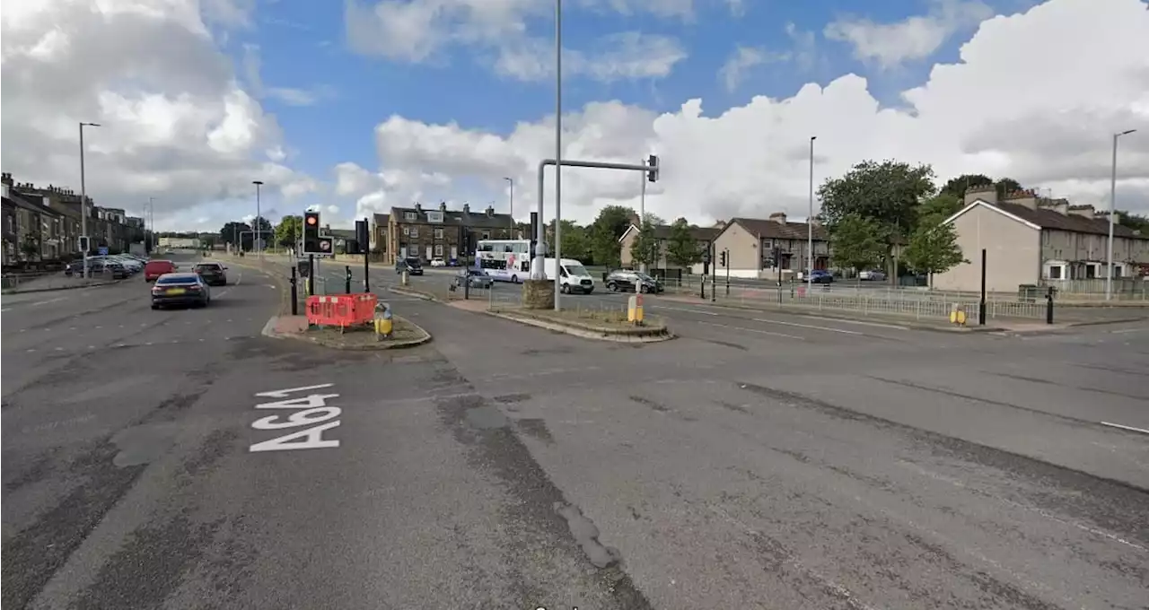 Man in his thirties dies after car crashes into 'street furniture' and overturns West Yorkshire