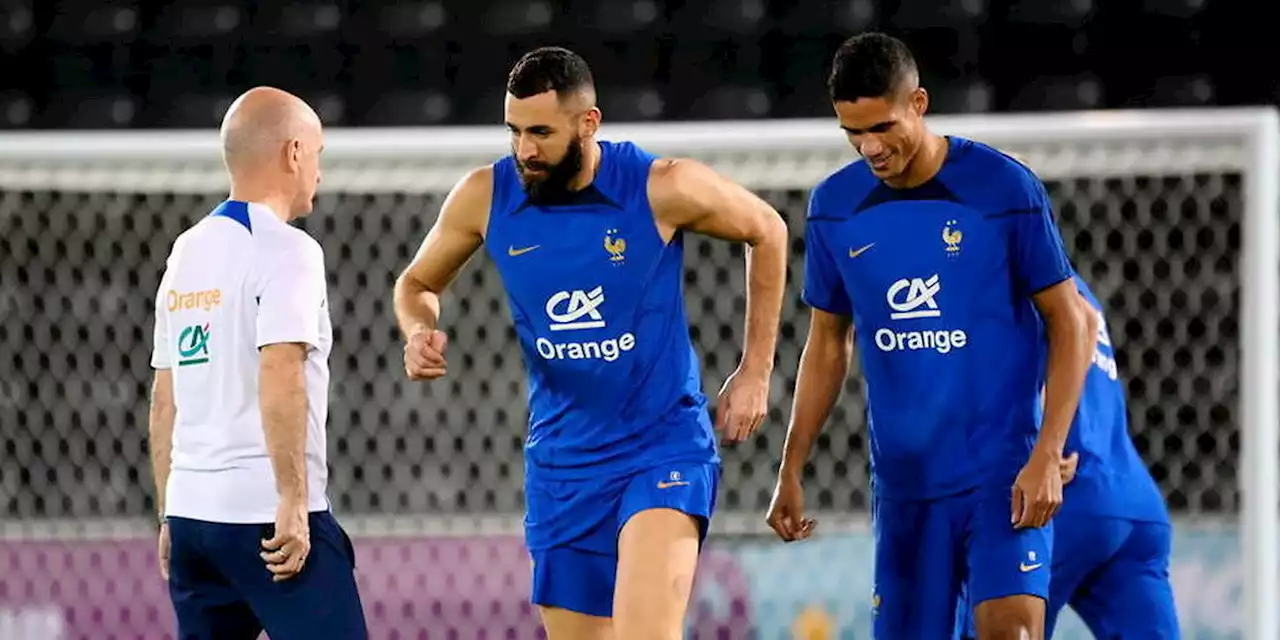 Coupe du monde 2022 : Varane de retour à l'entraînement, Benzema sort blessé