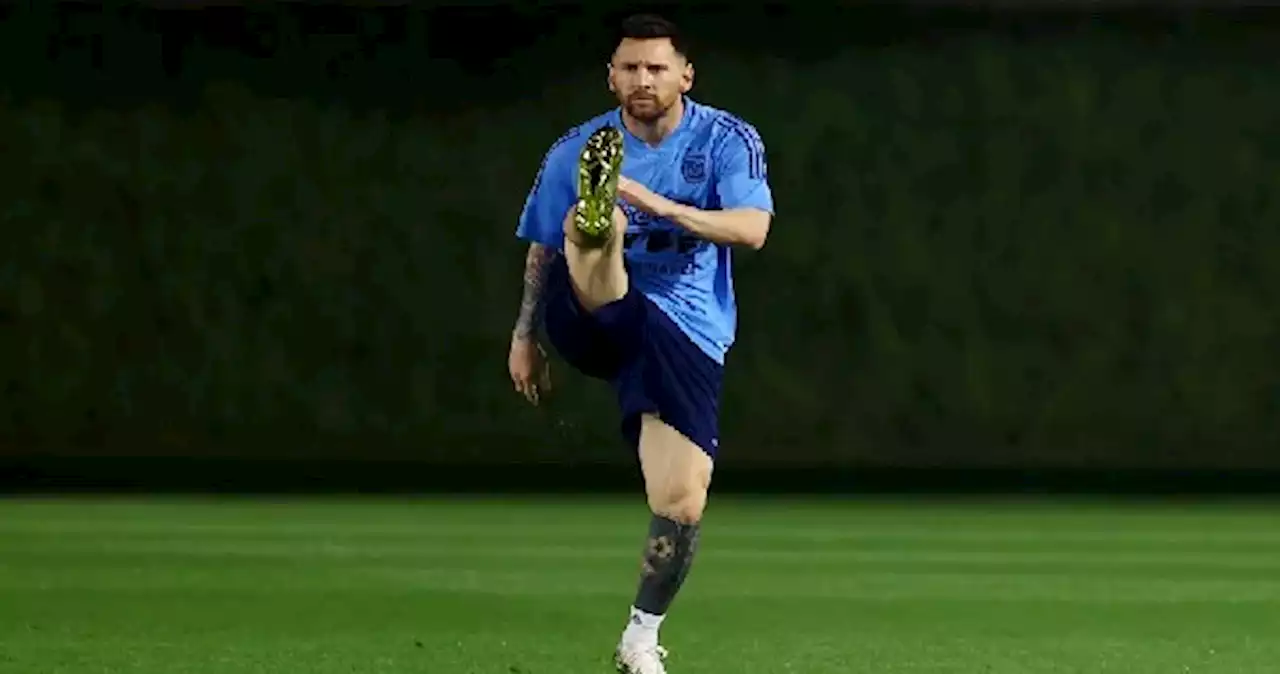 Lionel Messi por fin entrenó con Argentina, pero diferenciado