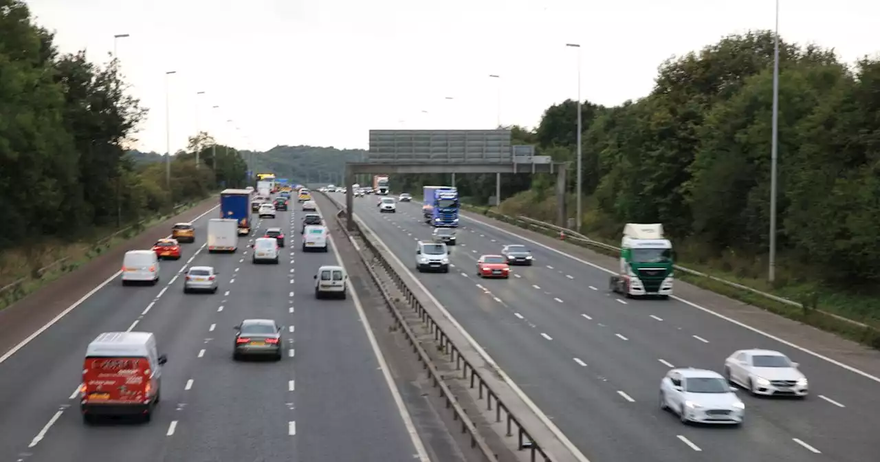 M6 closed after car flips over and catches fire in serious crash - LIVE updates