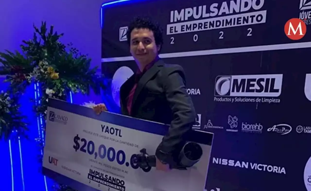 Estudiante de Tamaulipas crea brazo robótico y gana concurso