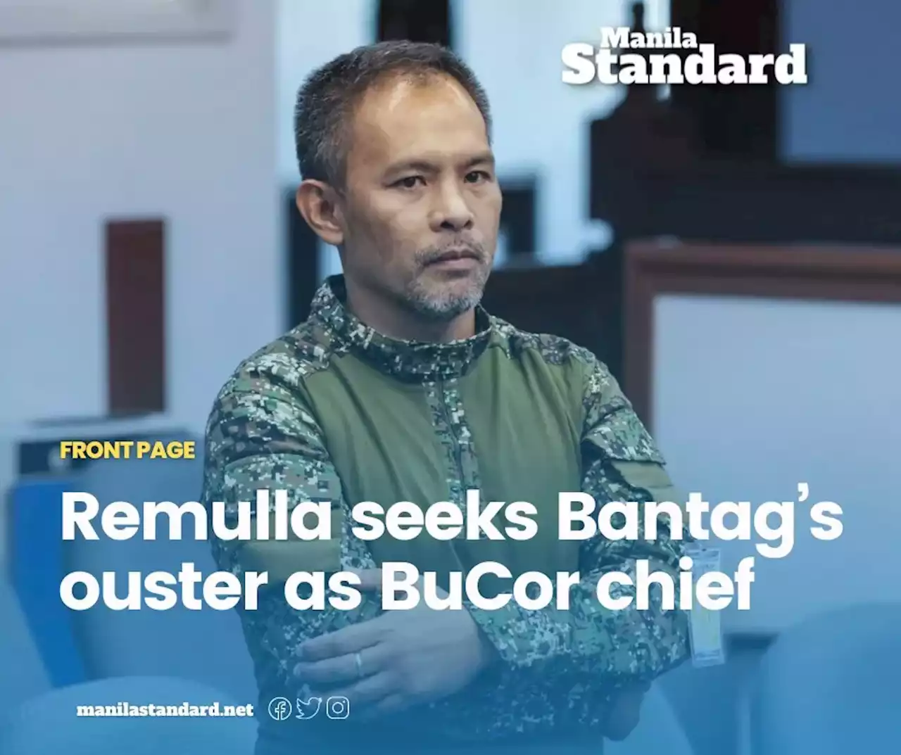 Remulla seeks Bantag’s ouster as BuCor chief