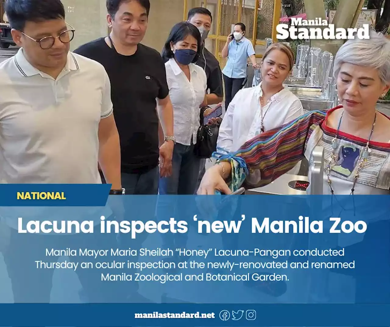 Lacuna inspects ‘new’ Manila Zoo