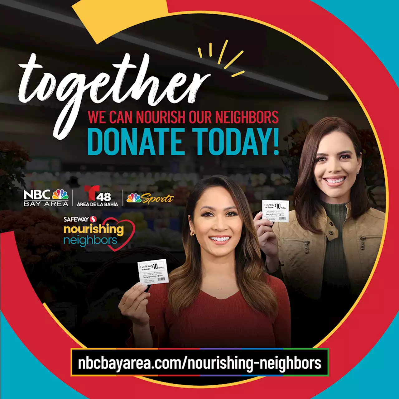 NBC Bay Area, Telemundo 48 and Safeway Announce 13th Annual “Nourishing Neighbors” Holiday Food Drive Campaign