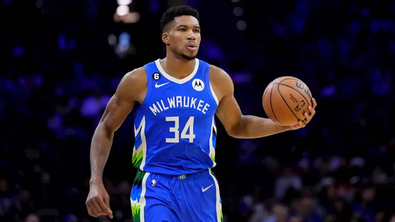 Giannis Antetokounmpo argues with Philadelphia arena worker, shoves ladder over after game