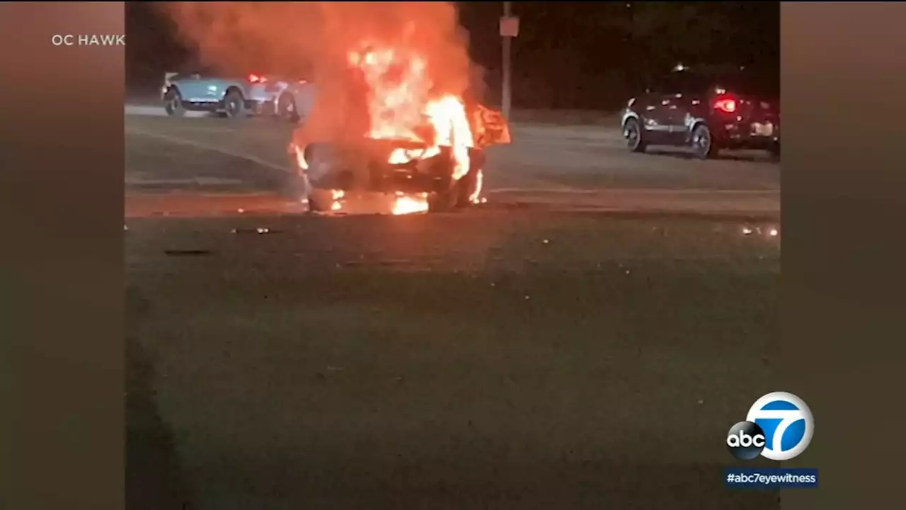 Suspected DUI driver arrested in fiery crash in Woodland Hills that left 2 dead