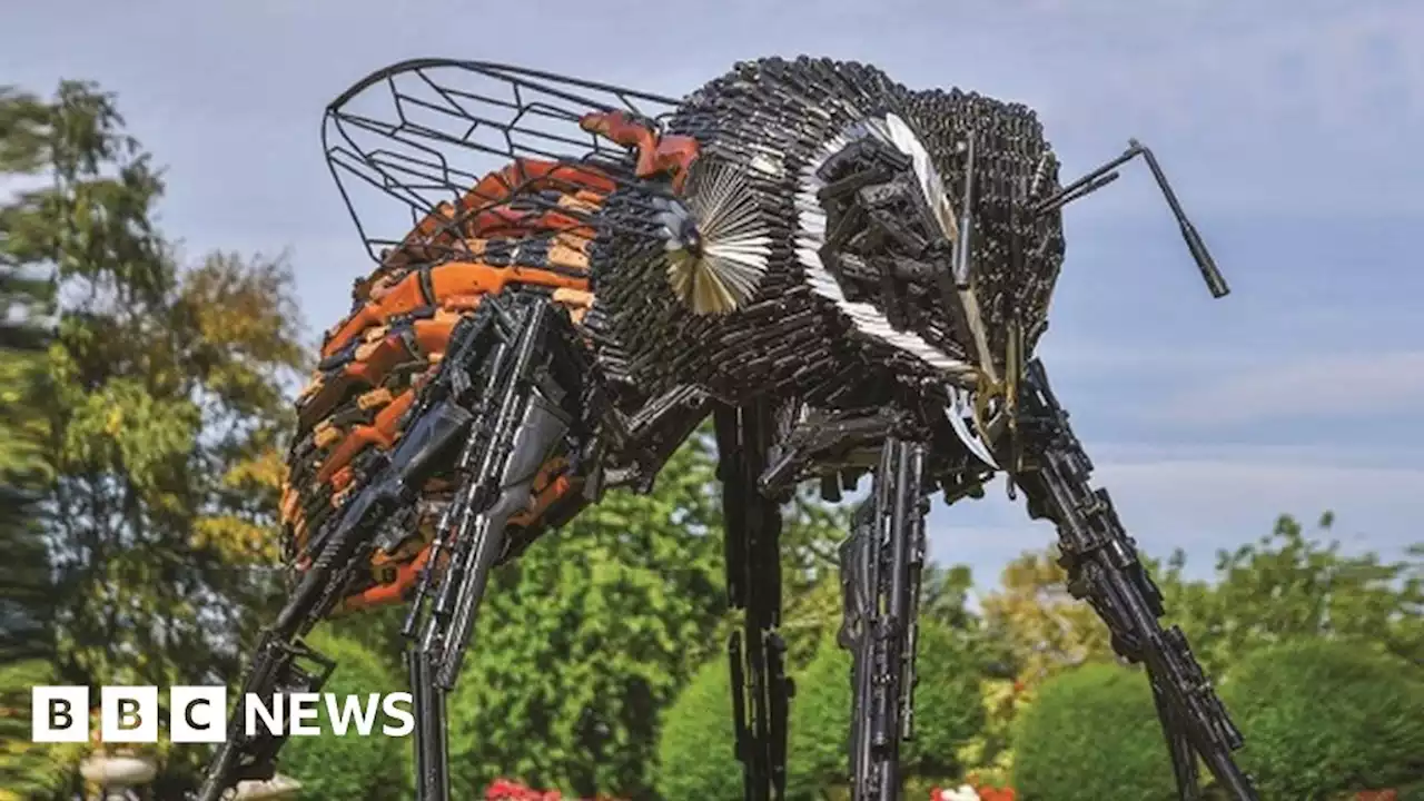 Bee made from weapons to tour schools in Shropshire and Worcester