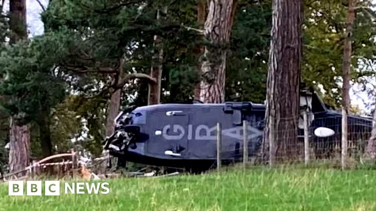 Ruthin helicopter crash: Five injured, including racehorse owner