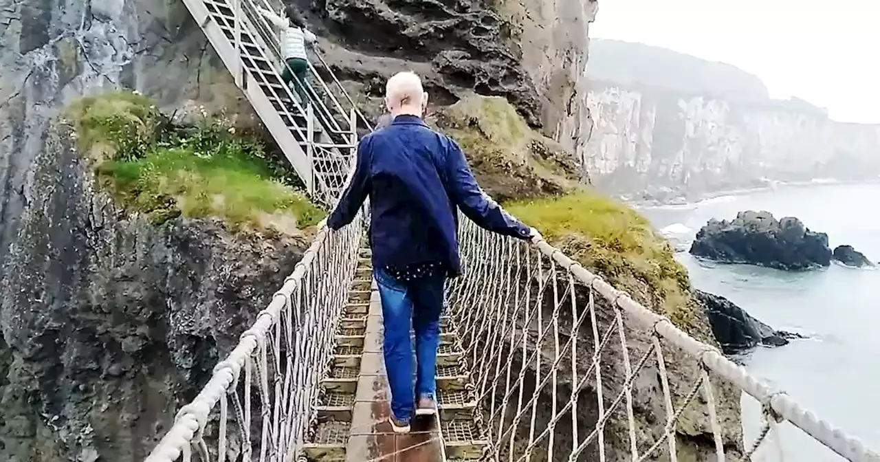 Watch as NI man conquers fear that 'haunted him' after childhood fall