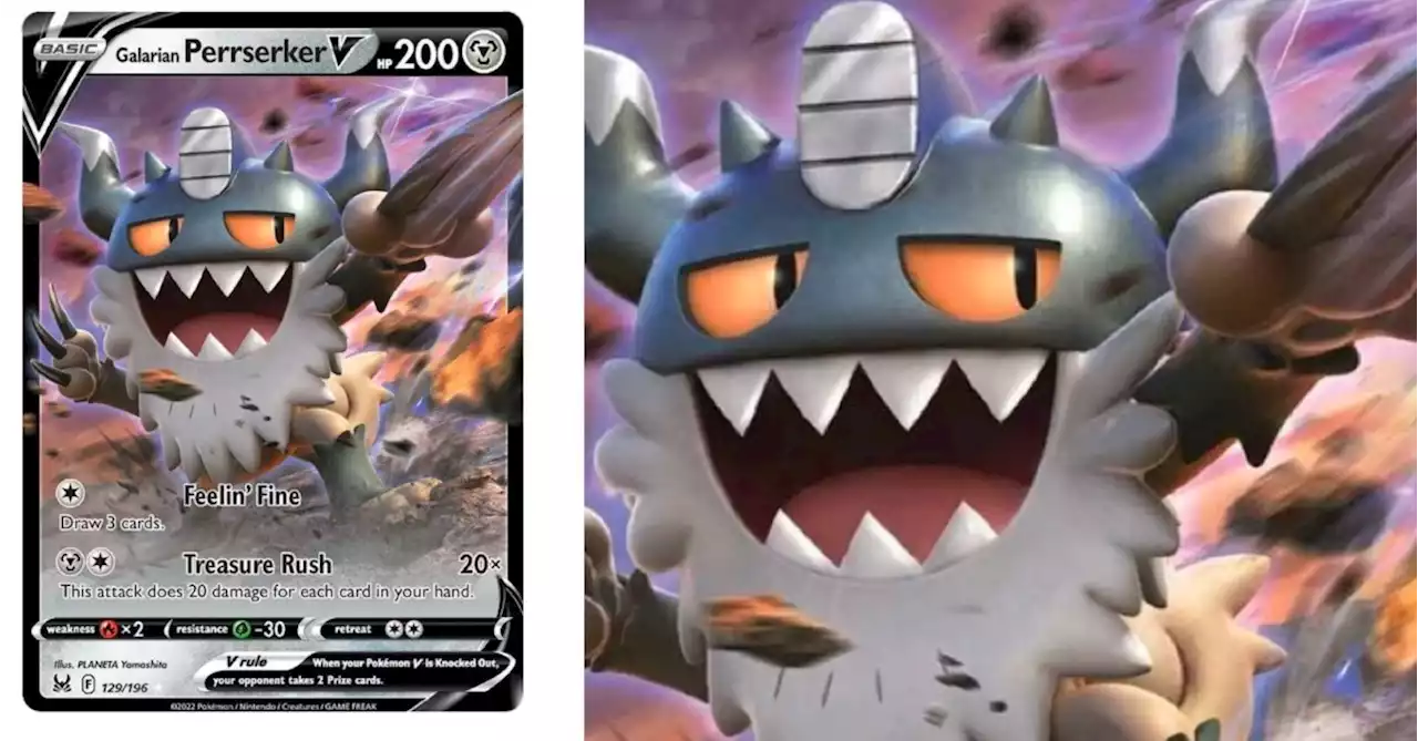 The Cards Of Pokémon TCG: Lost Origin Part 18: Galarian Perrserker V