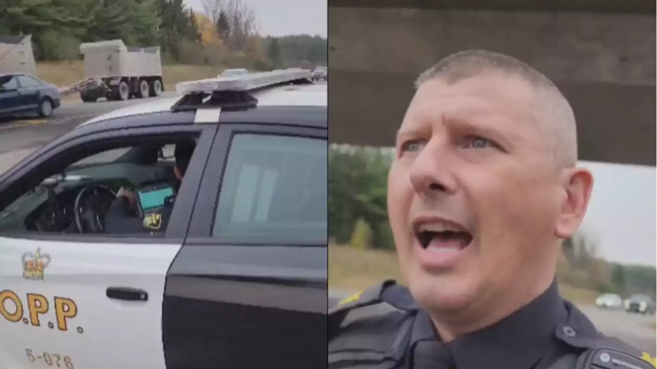 OPP catches driver going 167 km/h while filming PSA on speeding