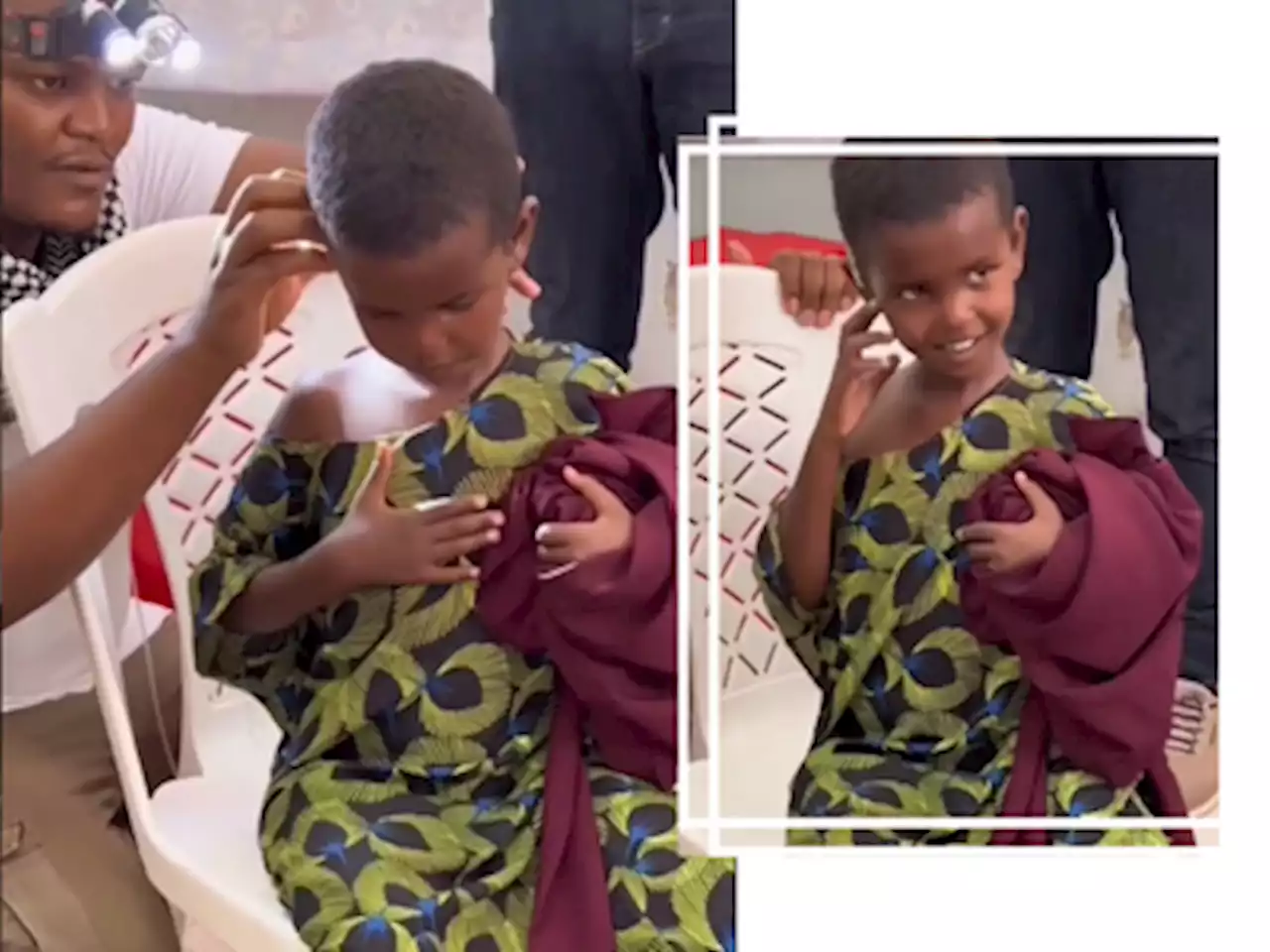 WATCH: Heartwarming reaction of young girl from Kenya regaining her hearing