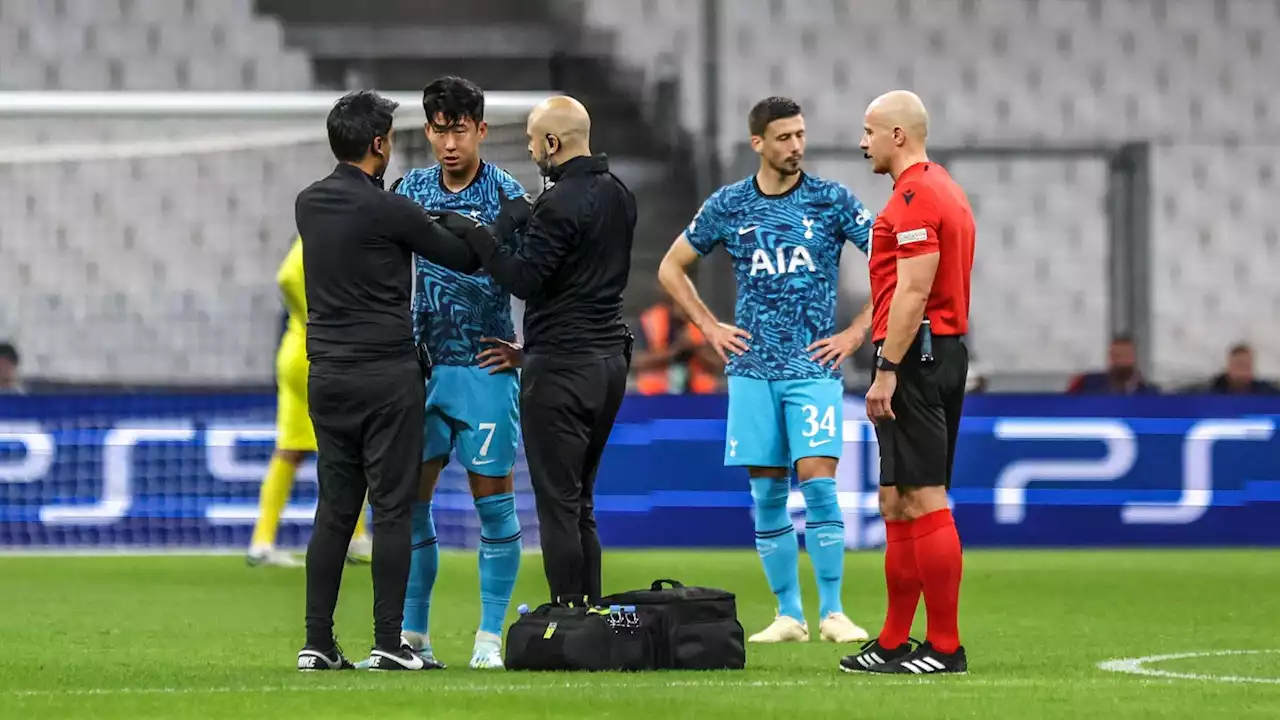 Tottenham assistant Stellini annoyed at 'terrible' opener in Marseille as he gives Son injury update