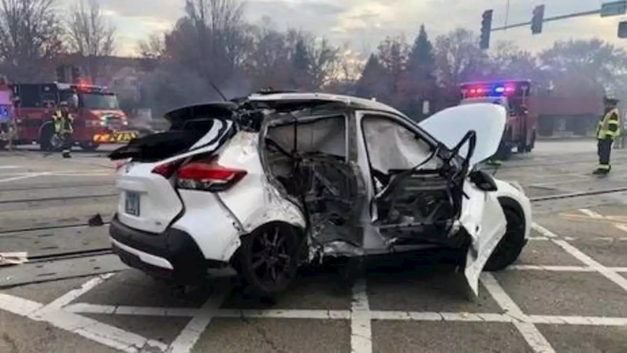 Video shows high-speed crash at Arlington Heights intersection, man charged with DUI