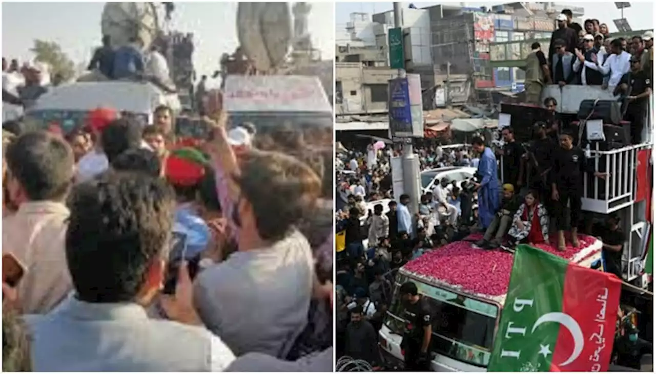 پی ٹی آئی لانگ مارچ کے دوران کنٹینرکی ٹکر سے موٹرسائیکل سوار نوجوان جاں بحق