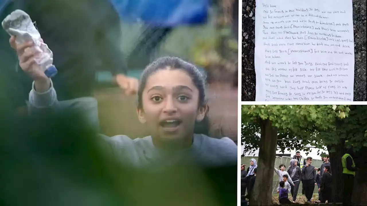 Manston migrant children throw letter over wall begging for help to escape from their 'prison'