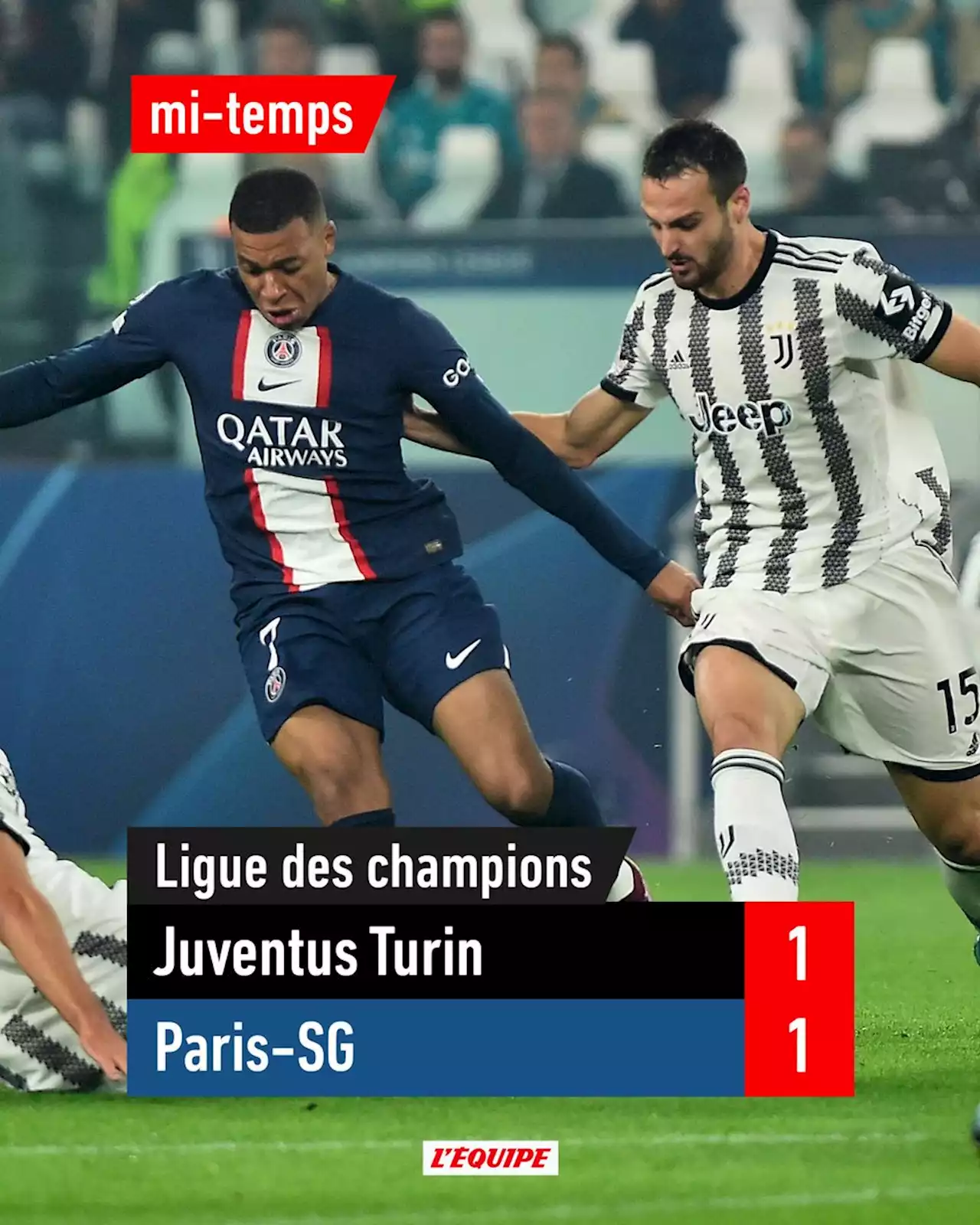 Juventus Turin - PSG en direct, Gr. H de Ligue des champions (02/11/2022)