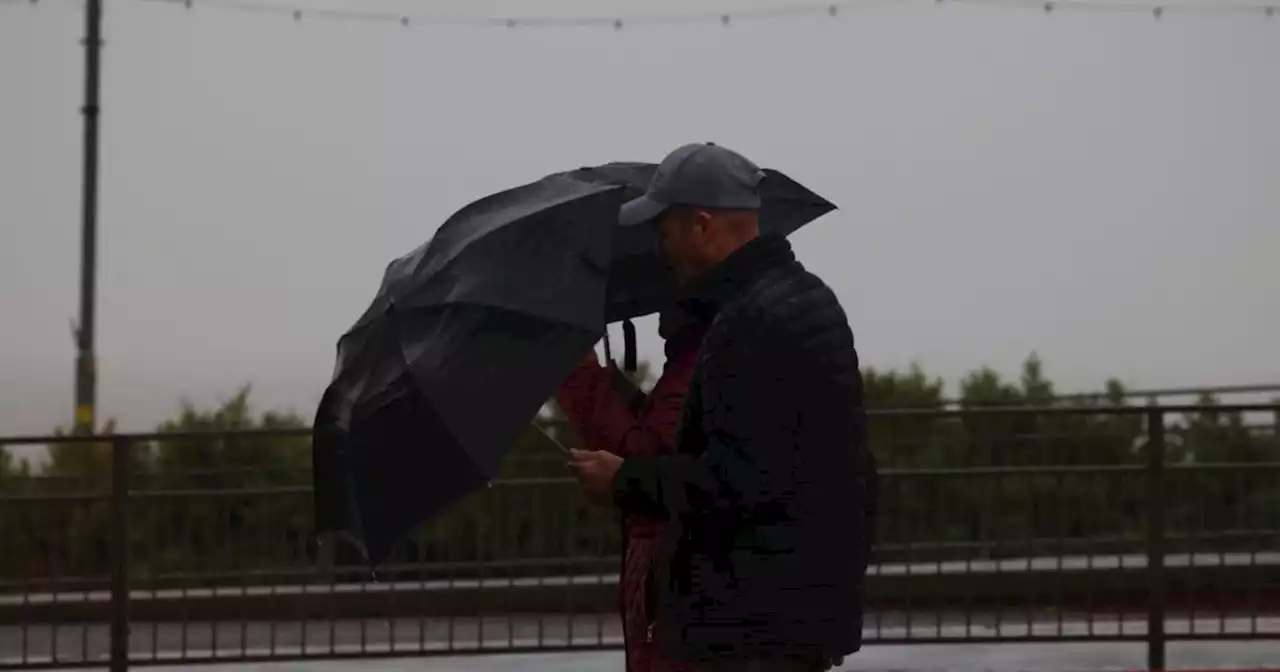 Gusts of 65mph will batter parts of Lancashire and Cumbria until 9pm tonight