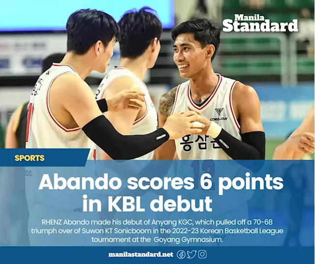 Abando's Anyang slips past Belangel's Daegu in KBL