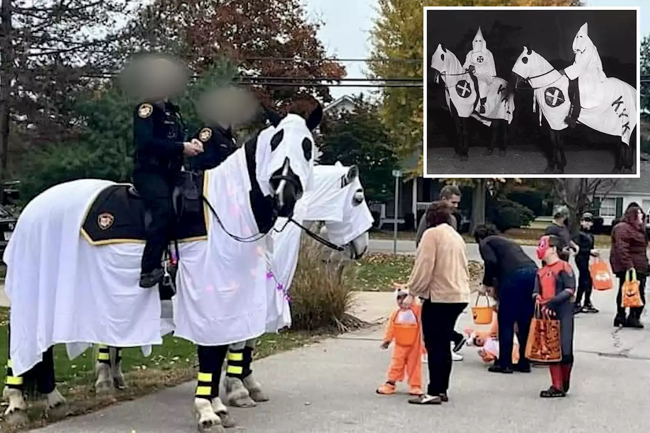 Ohio sheriff’s ‘Ghost’ horse costume blasted for looking like the “KKK”