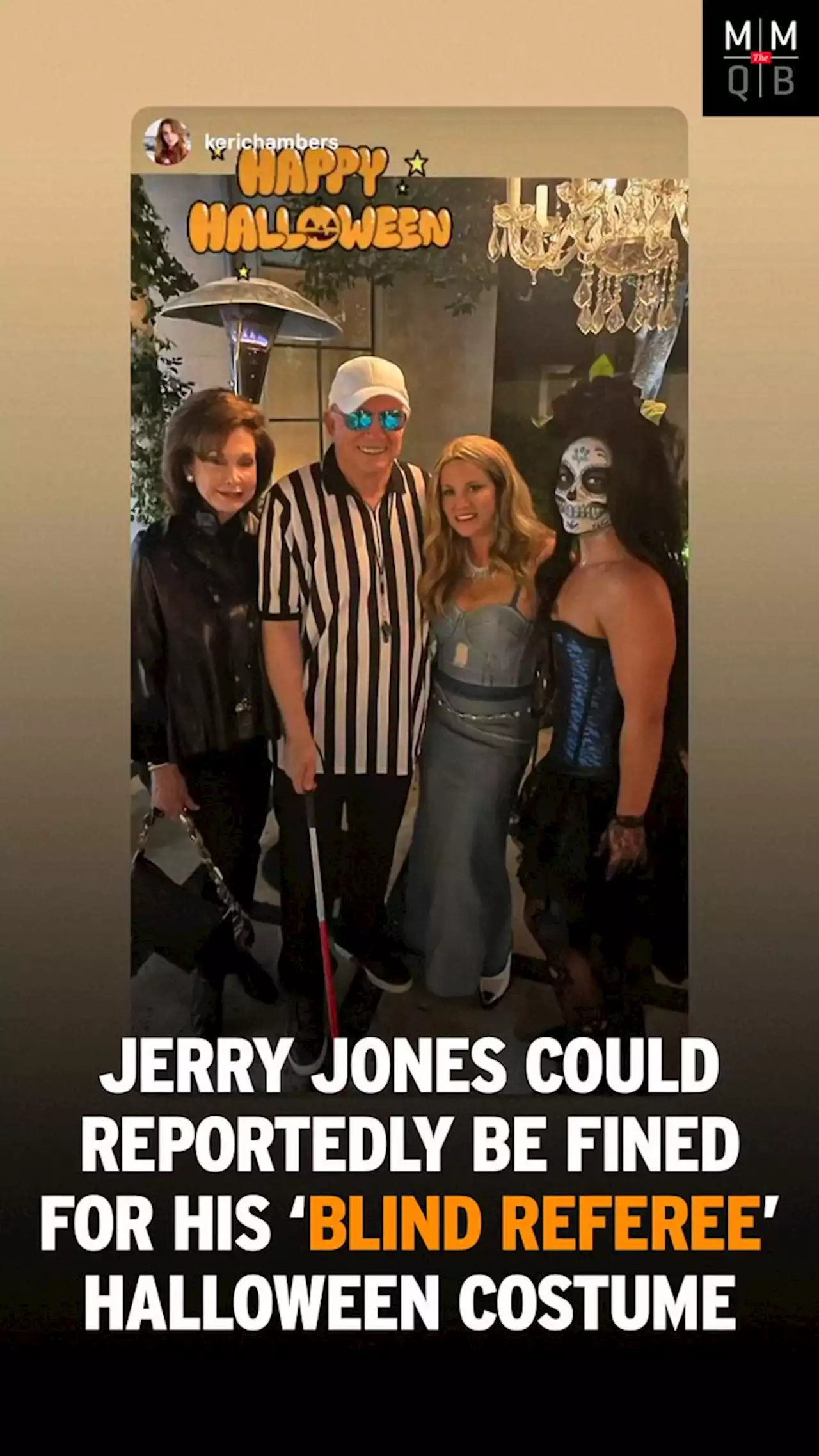 Jerry Jones Comments on His Blind Referee Halloween Costume