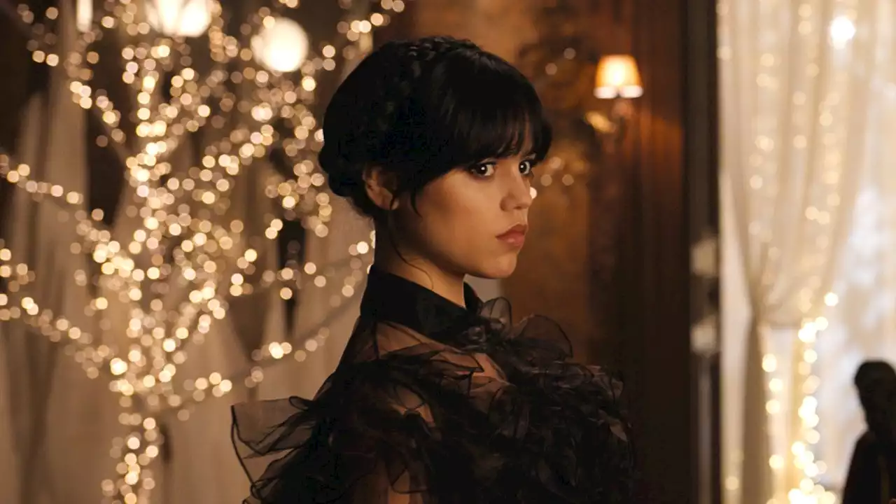 Jenna Ortega Goes to Goth Prom in New “Wednesday” Pics