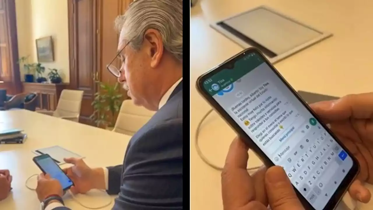 'Nunca nadie me contestó tan rápido': el Presidente interactuó con la asistente virtual 'Tina'