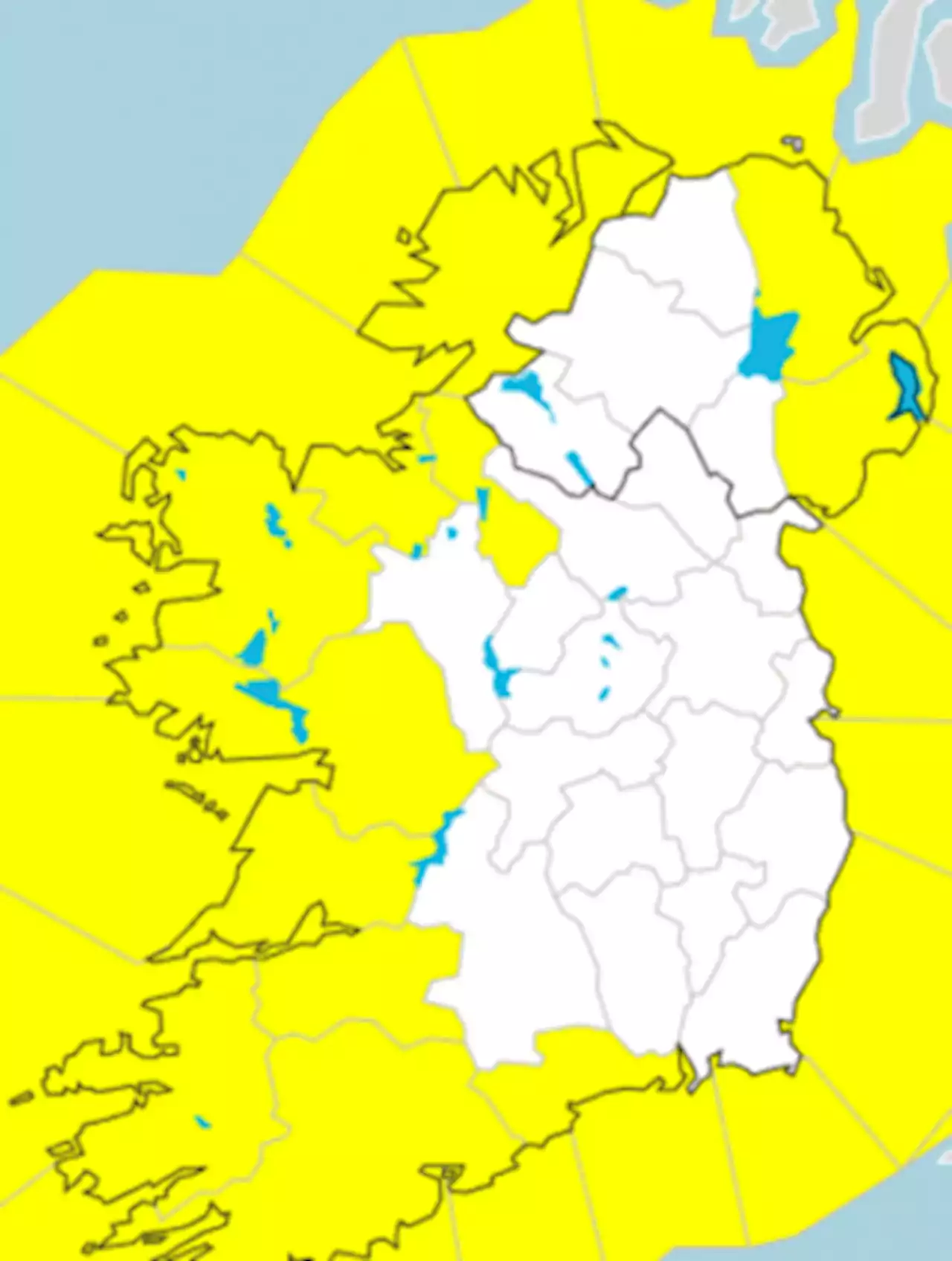 Strong to gale force wind warning in place for some coastal counties