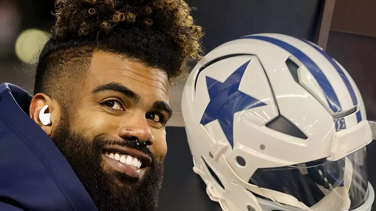 Ezekiel Elliott Appears To Accidentally Unveil Cowboys' Thanksgiving Helmets