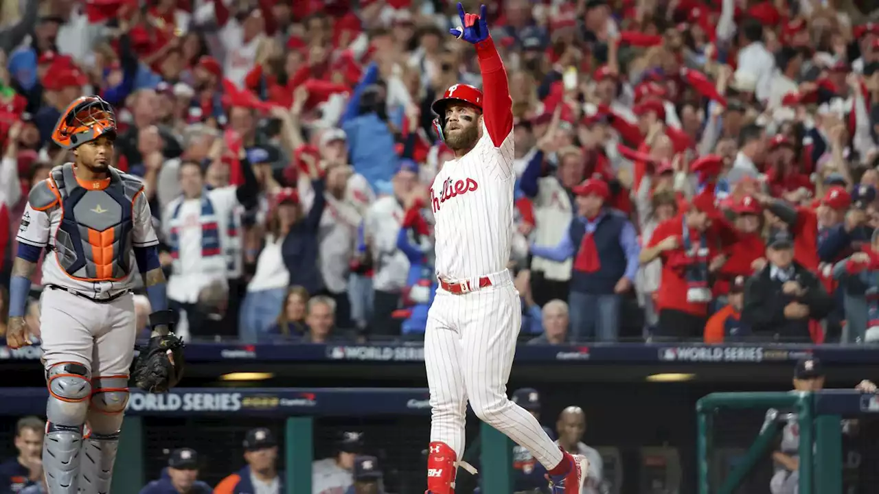 Tipped pitches, a secret message from Bryce Harper? Phillies find another edge at home to take World Series lead