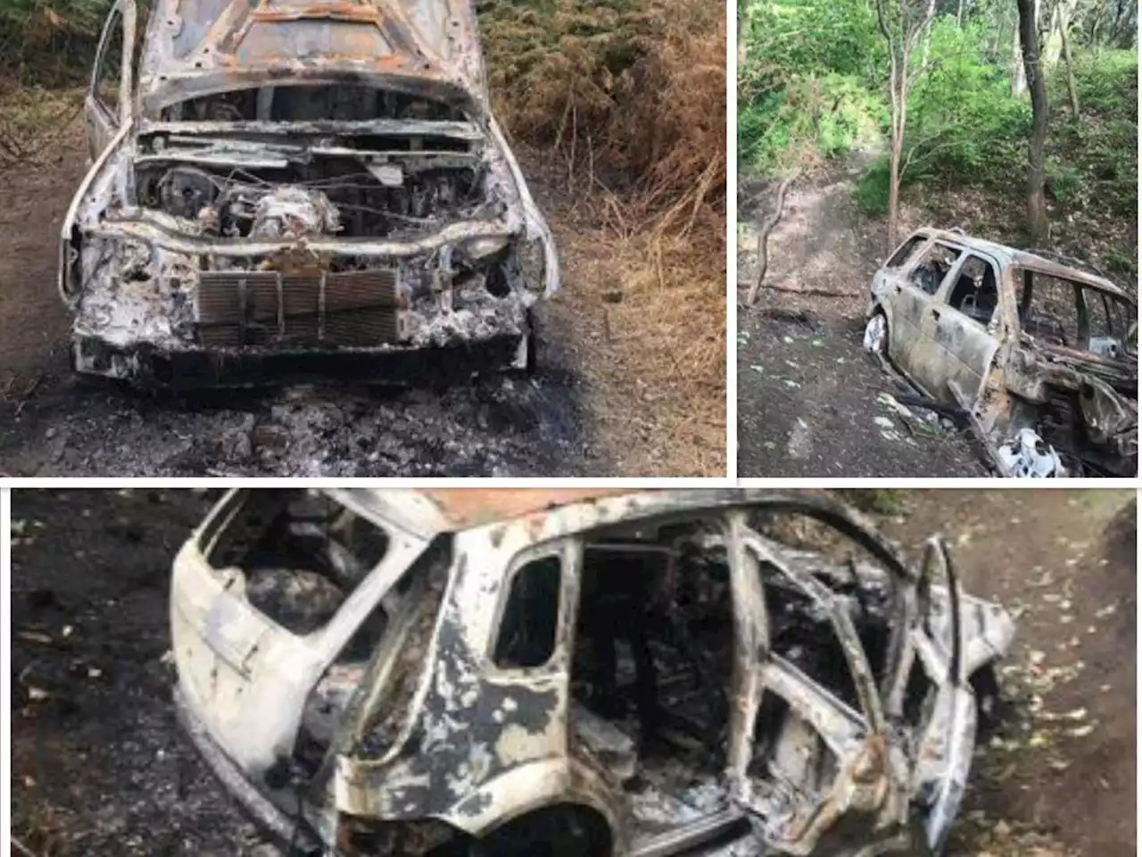 Abandoned cars set alight and left to 'clutter the landscape' at popular beauty spot