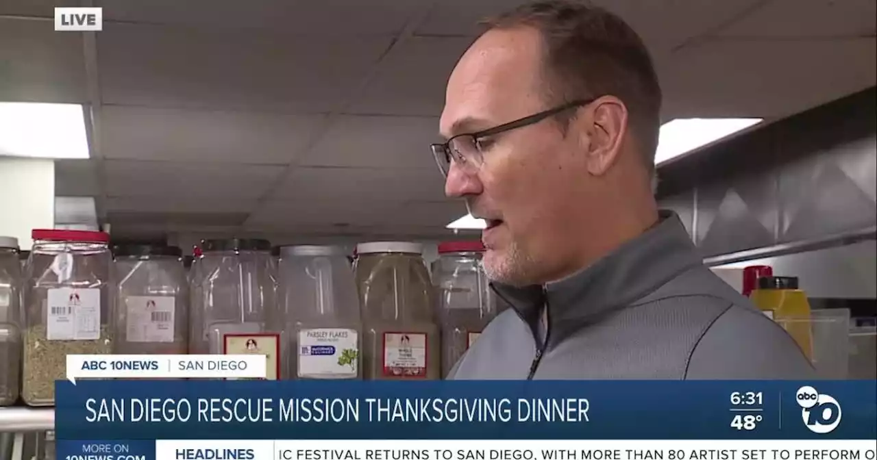 WATCH: San Diego Rescue Mission provides homeless with Thanksgiving dinner and health services