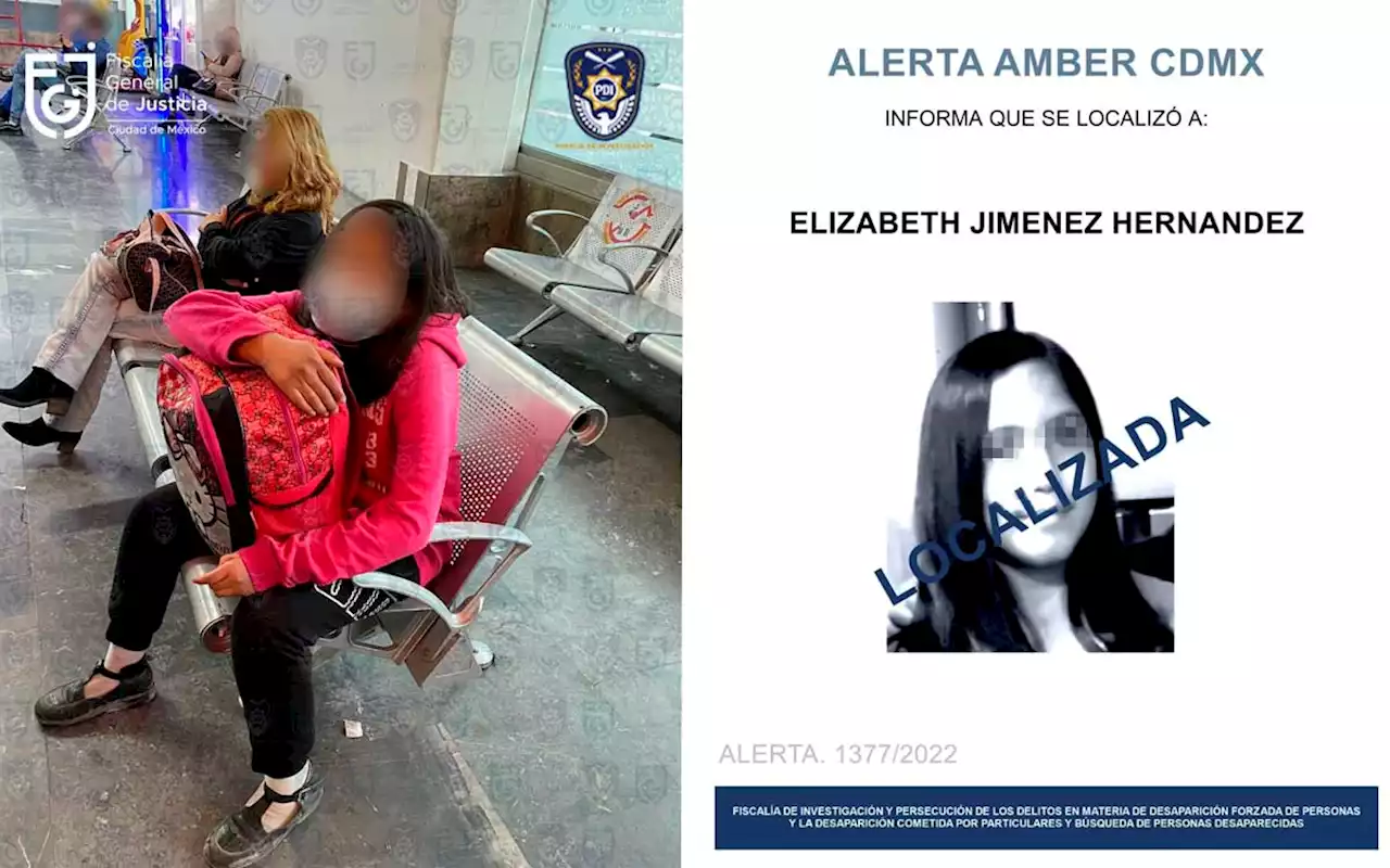 Trasladan a la CDMX a Elizabeth, adolescente localizada en Hidalgo y desaparecida en Álvaro Obregón